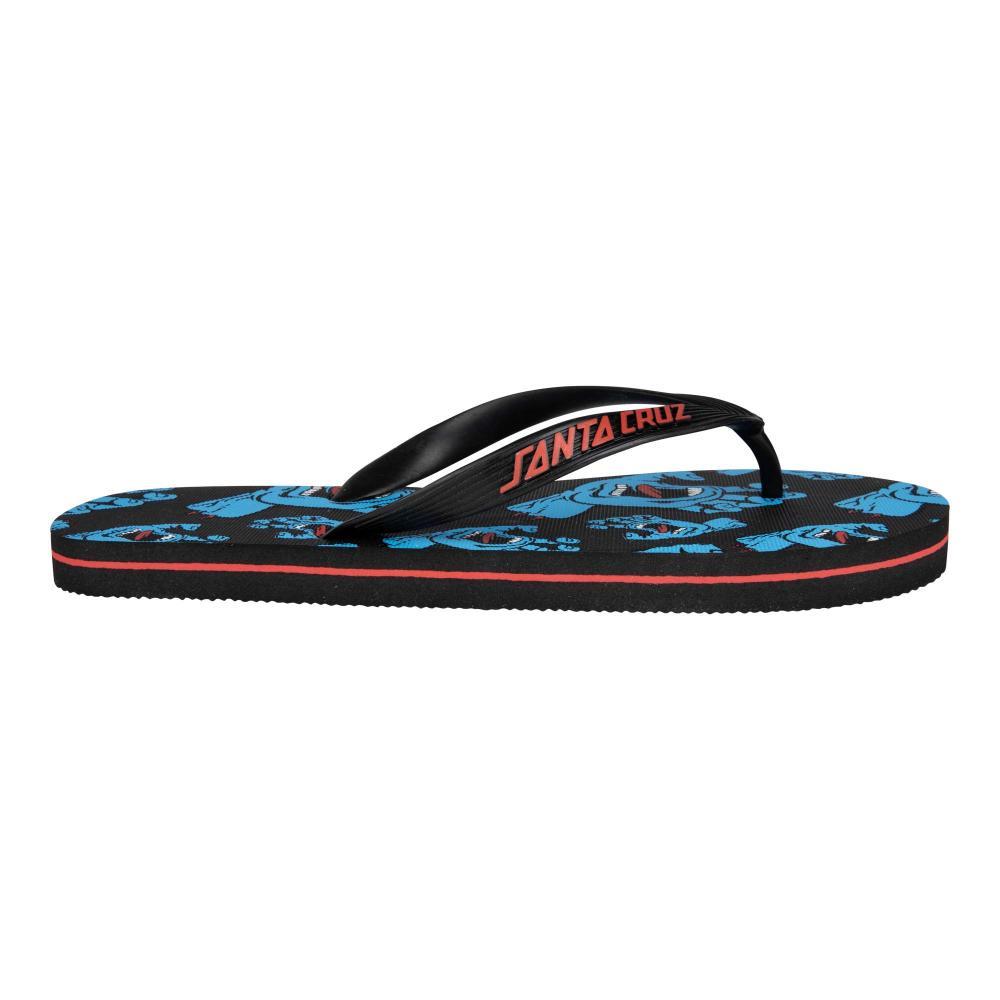 Santa Cruz Mens Sandals Drift Flip Flops Screaming Hands