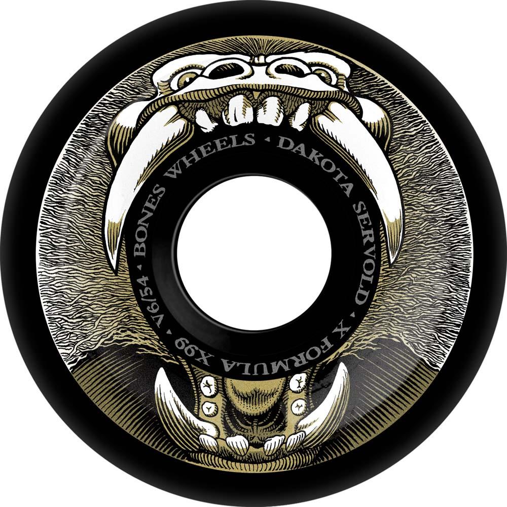 BONES X-Formula Servold Baboonatic V6 Widecut Skateboard Wheels 54mm 99A