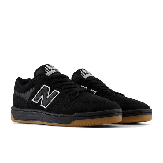 New Balance Numeric 480 Black White SBW Gum Skate Shoes