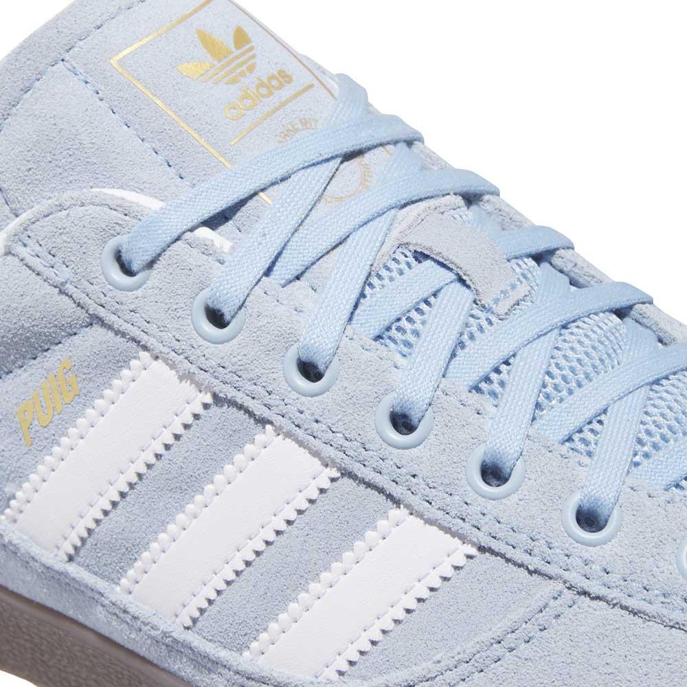Adidas Skateboarding Puig Indoor Clear Sky Cloud White Gum Skate Shoes