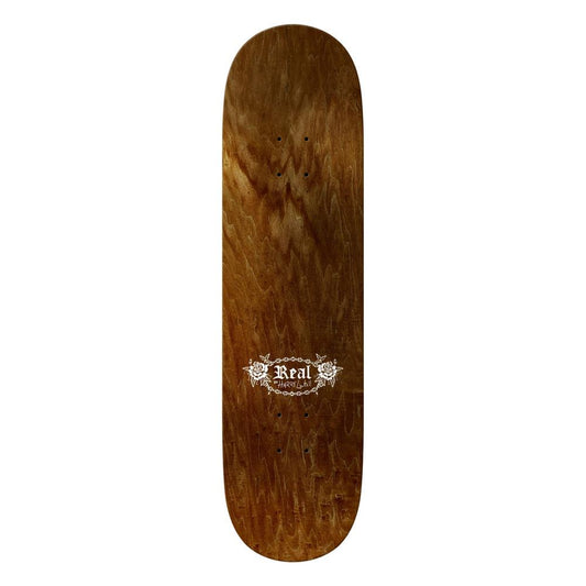 Real Team Oval By Harry Lintell Skateboard Deck Beige 8.5"