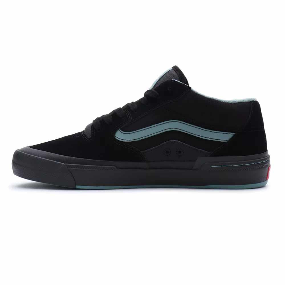 Vans BMX Style 114 Vulcanised Black Teal Skate Shoes