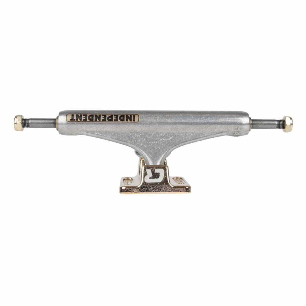 Indy Stage 11 Skateboard Trucks Carlos Riebeiro 139 Mid Silver/Gold 139mm