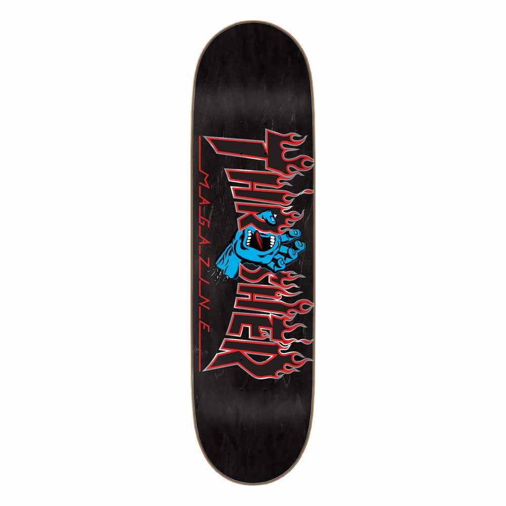 Santa Cruz x Thrasher Deck Thrasher Screaming Flame Logo Black 8.5"