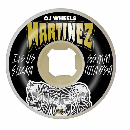 OJ Skateboard Wheels Milton Martinez Hear No Evil White 56mm