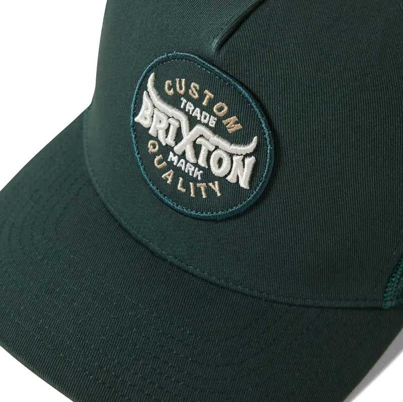 Brixton Gibson Netplus Trucker Hat Deep Forest Green One Size