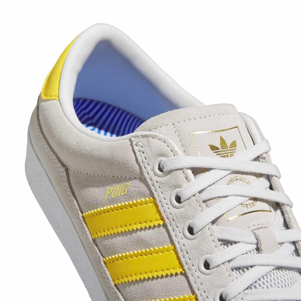 Adidas Skateboarding Puig Indoor Crystal White Bold Gold Feather White