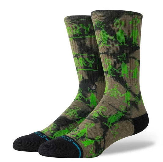 Stance Socks Down In Whovile Crew Black Large