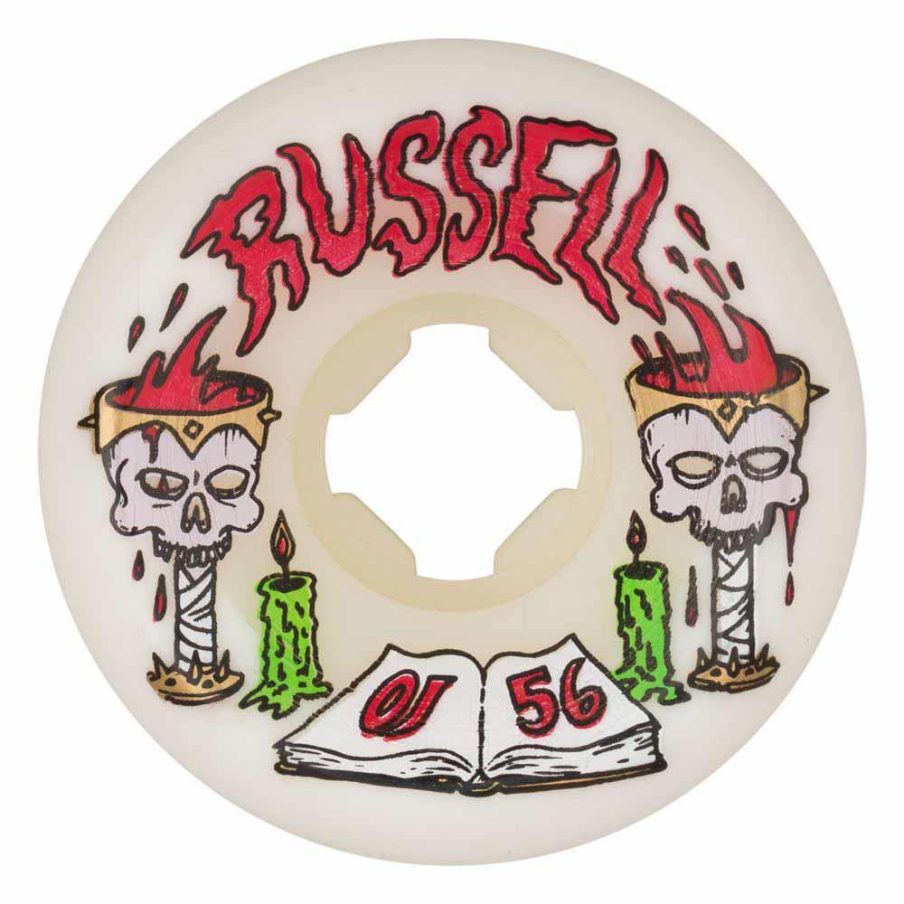 OJ Double Duro Skateboard Wheels Chris Russell Goblet 101a/95a White 56mm