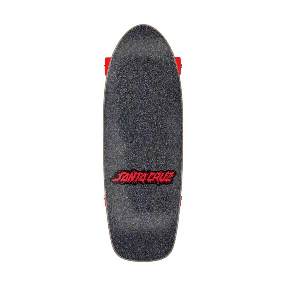 Santa Cruz Cruzer Pigalodon Factory Skateboard Black Red 10.54"