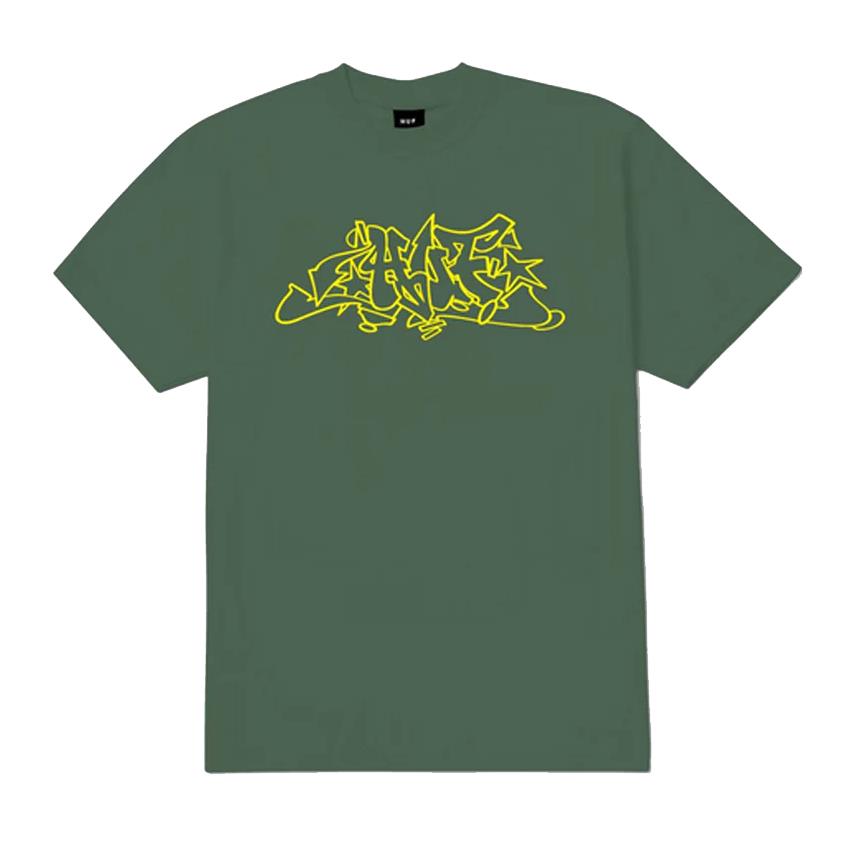 Huf Outlines T-Shirt Forest Green