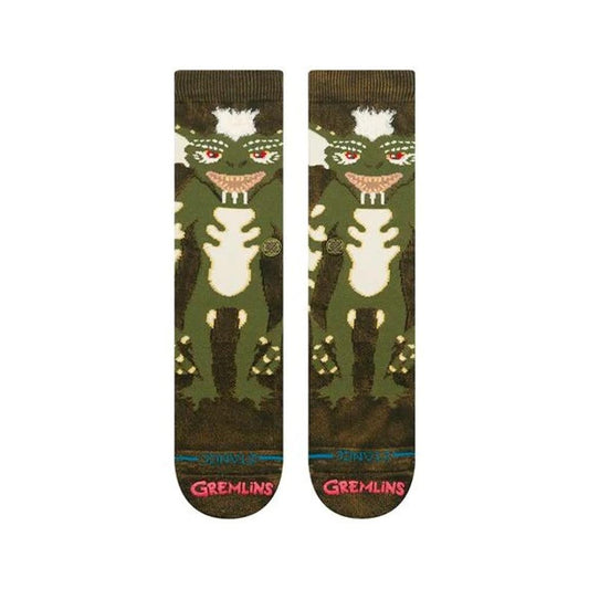 Stance X Gremlins Stripe Gremlins Crew Socks Dark Green Large Uk7-11