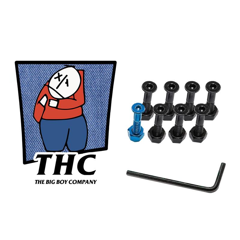 The Hardware Company THC LTD Big Boi 1" Allen Bolts And Nuts Blue