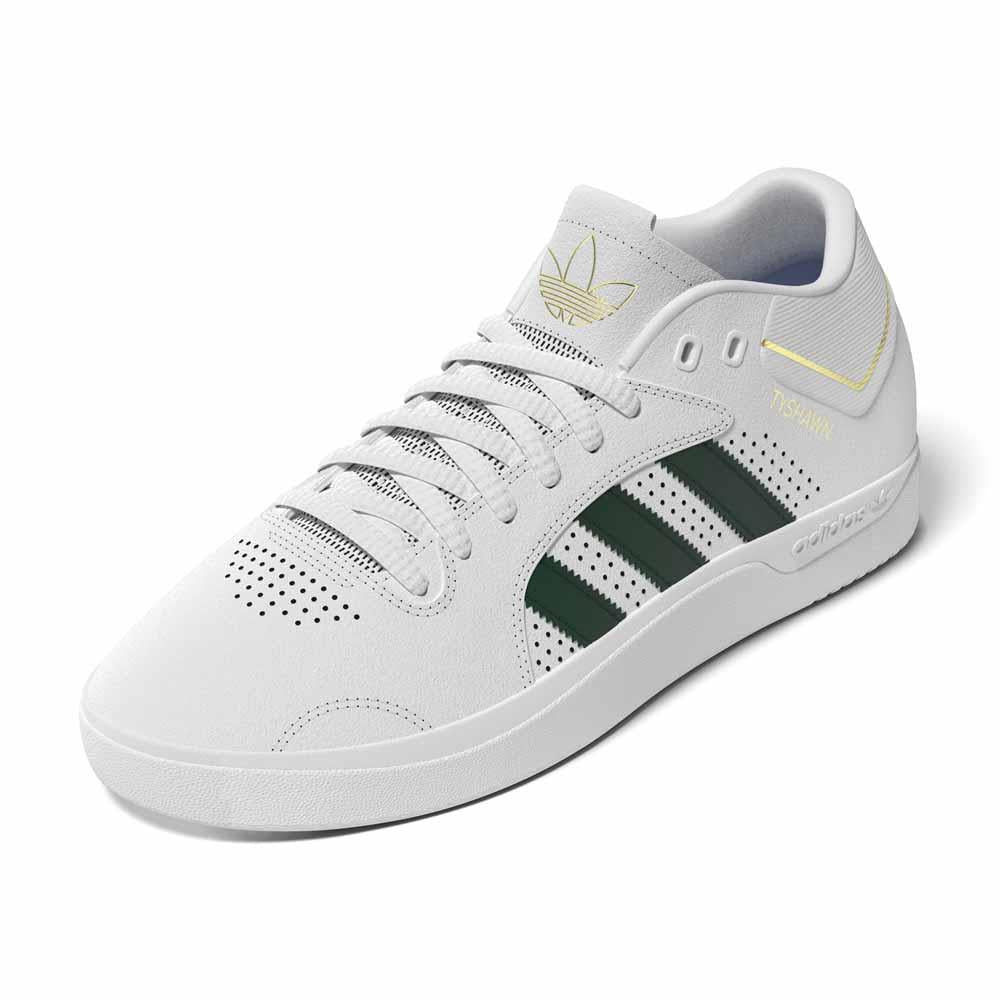 Adidas Skateboarding Tyshawn Feather White Dark Green Bluebird