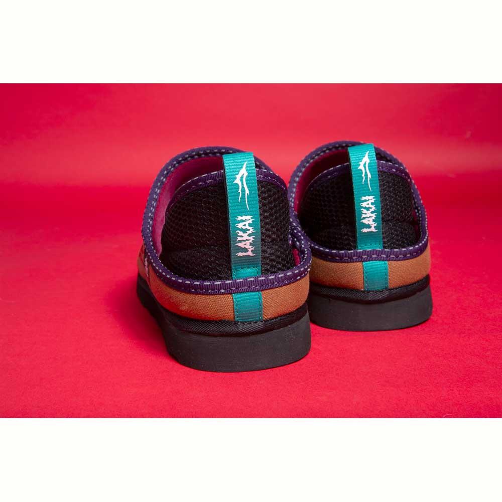 Lakai X Jay Howell Owen Slippers Waxed Canvas Walnut Brown