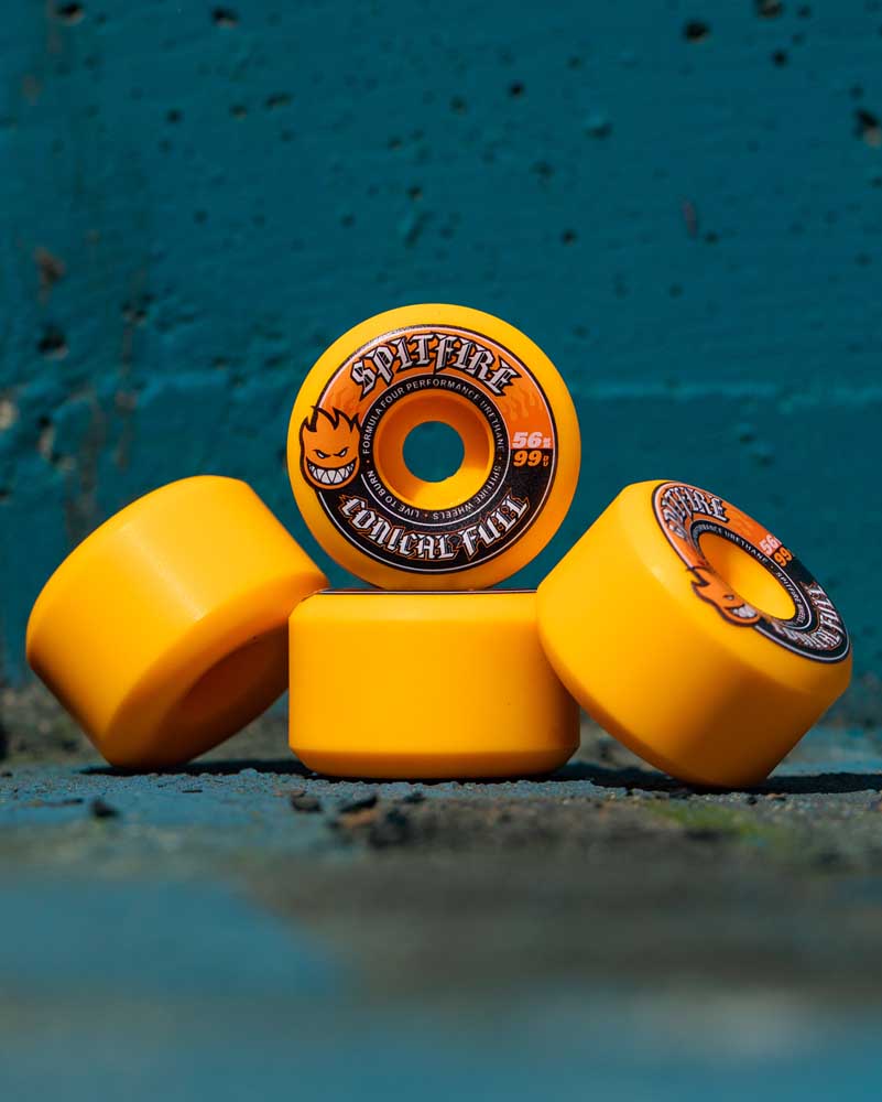 Spitfire Formula Four Skateboard Wheels Team Color Pack Conical Full 99 56mm