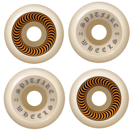 Spitfire Formula Four Skateboard Wheels OG Classics 99A Natural 53mm