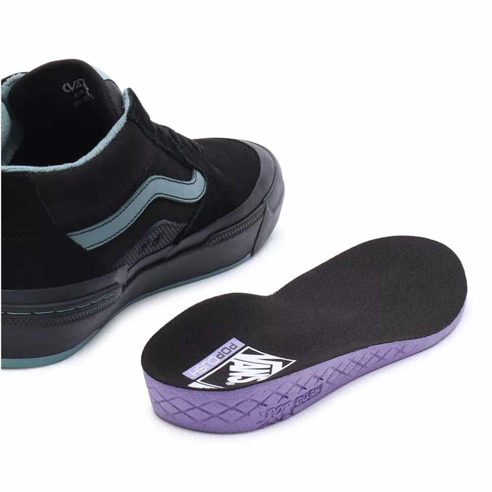 Vans BMX Style 114 Vulcanised Black Teal Skate Shoes
