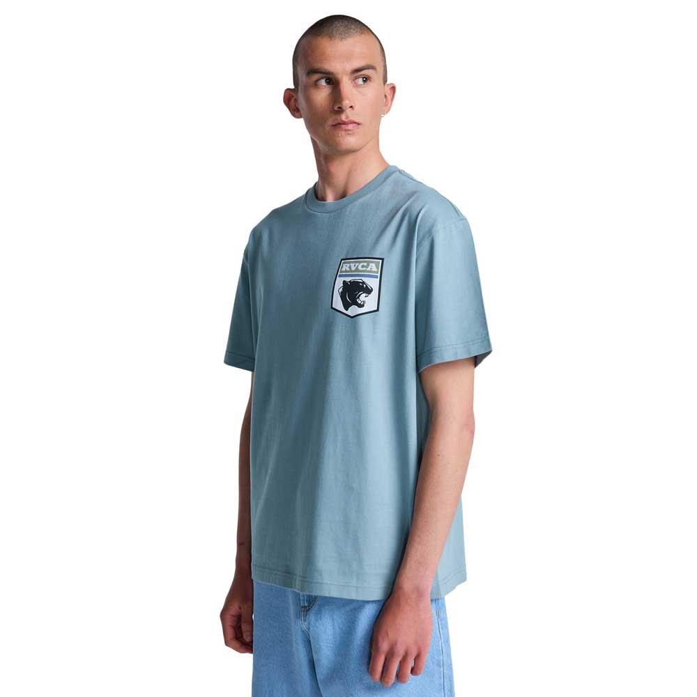 RVCA Pantero Short Sleeve T-Shirt Lead Blue
