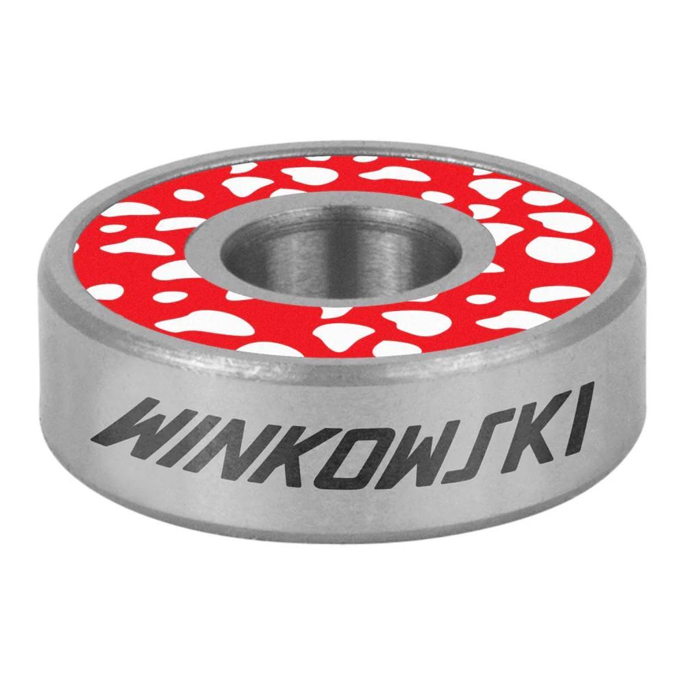 Bronson Speed Co. Skateboard Bearings Winkowski Mushroom G3 Red/White 8mm