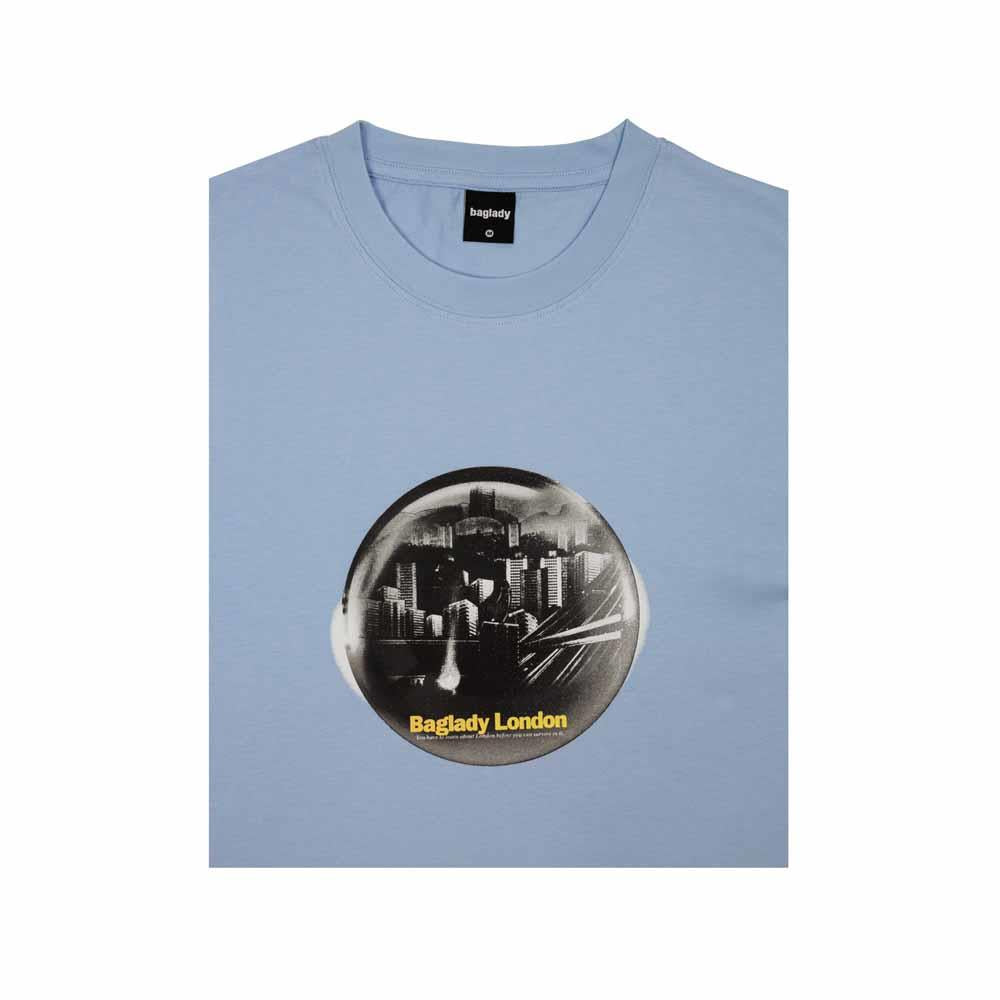 Baglady Supplies Survive London T-Shirt Ice Blue