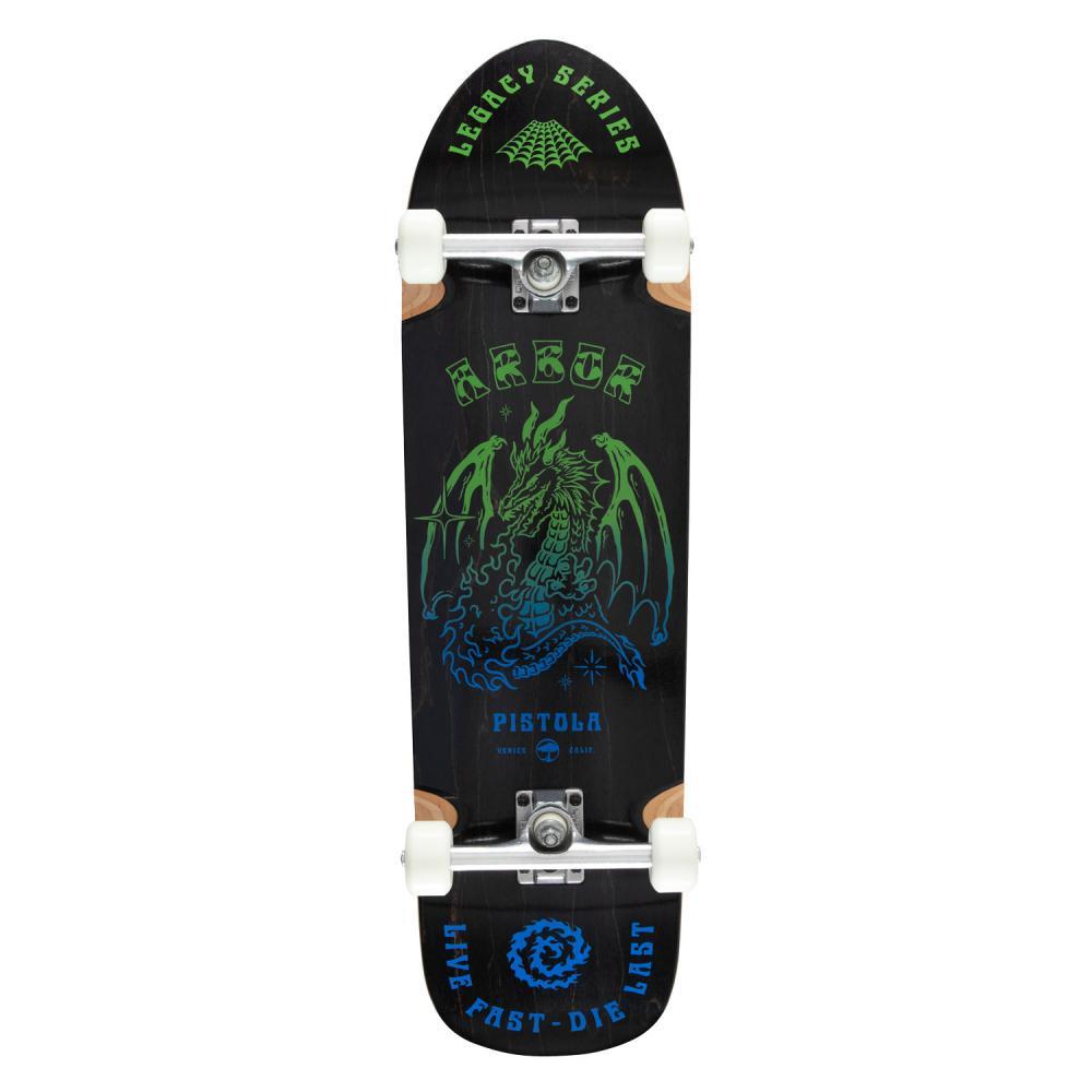 Arbor Street Complete Skateboard Legacy Pistola Spellbound Multi 9.25"