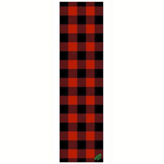 MOB Graphic Griptape Get Plaidical Black Red 9" Wide X 33" Long One Sheet