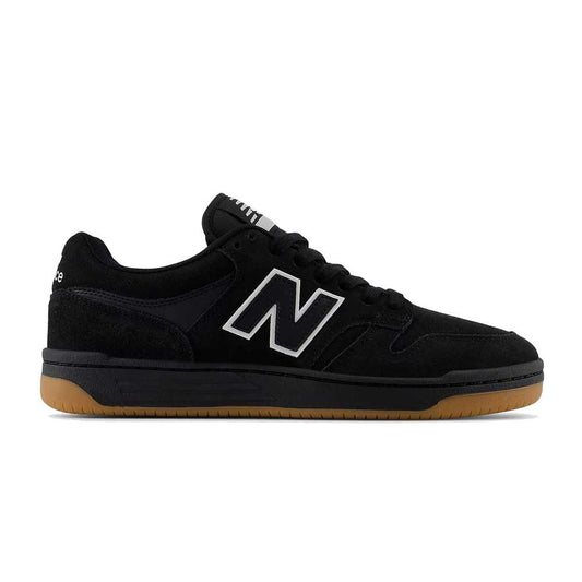 New Balance Numeric 480 Black White SBW Gum Skate Shoes
