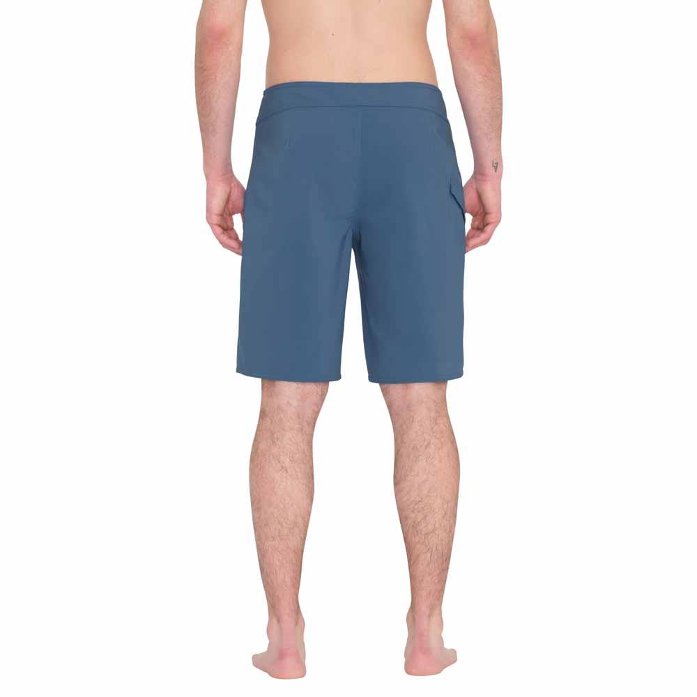 Volcom Lido Solid Modern Shorts Trunks Aged Indigo Blue