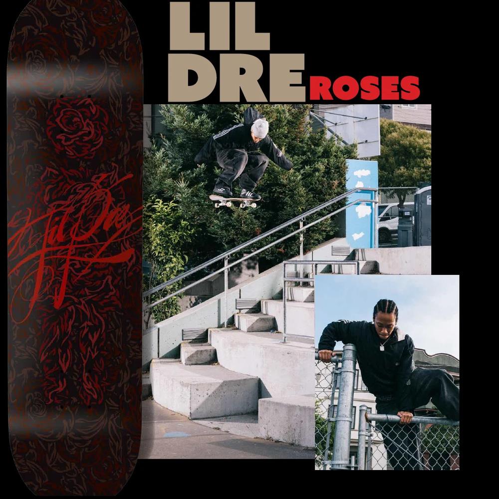 Girl Lil Dre Roses Skateboard Deck G018 8"