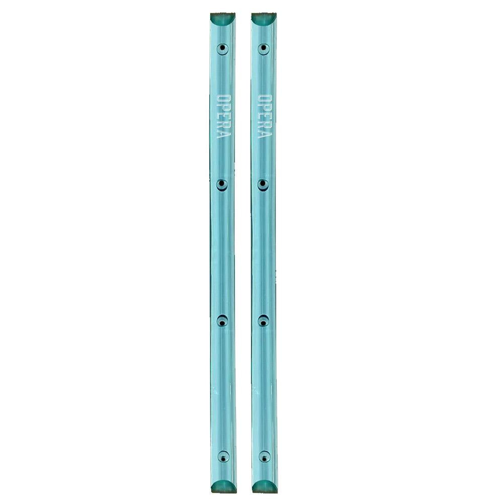 Opera Round Ice Blue Clear Skateboard Rails 14''