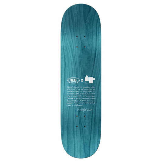 Real Skateboards Hayley Pieces Skatebopard Deck True Fit Grey 8.25"