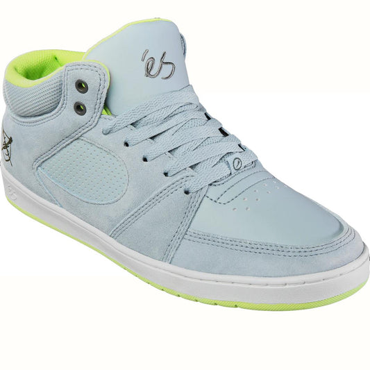 E's Accel Slim Mid X Carlsbad  Blue Grey White Skate Shoes