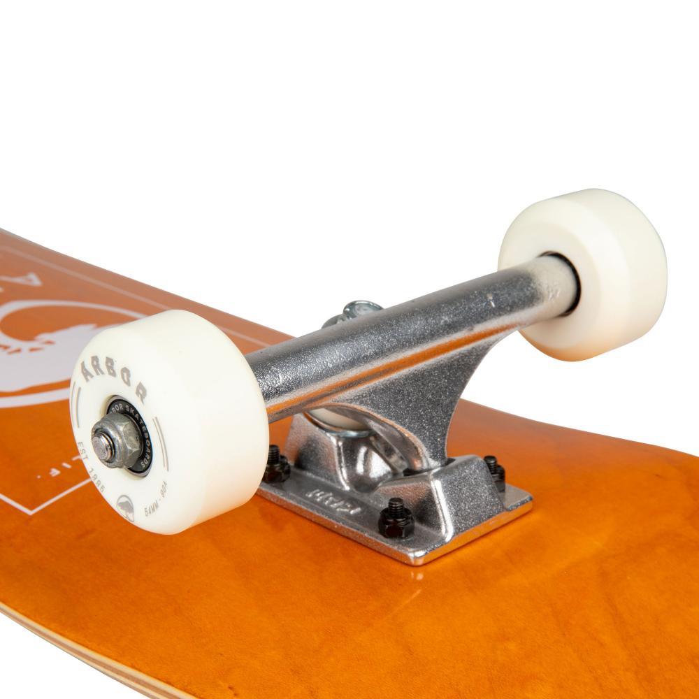 Arbor Street Complete Skateboard Logo Orange 8.25"