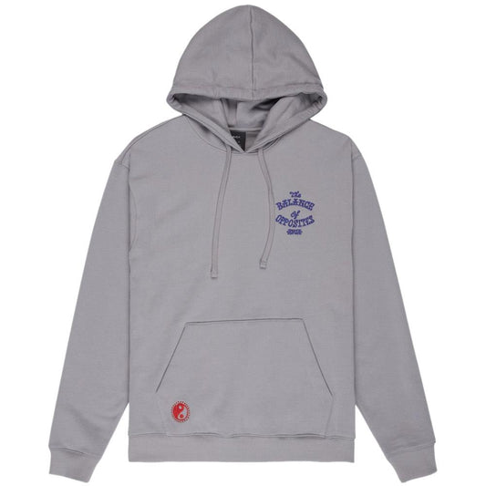 RVCA Dalas Snake Pullover Hooded Sweatshirt Monument Grey