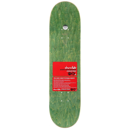 Chocolate Alvarez Know Your Rights Skateboard Deck G052 8.25"