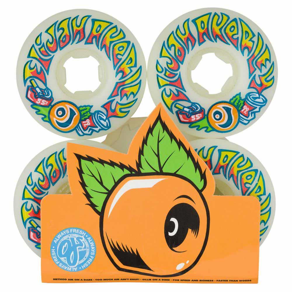 OJ Hardline Skateboard Wheels Elijah Akerely 99a White 55mm