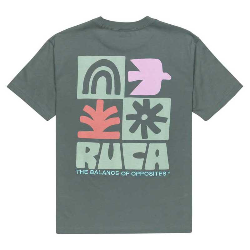 RVCA Mosaic Short Sleeve T-Shirt Balsam Green