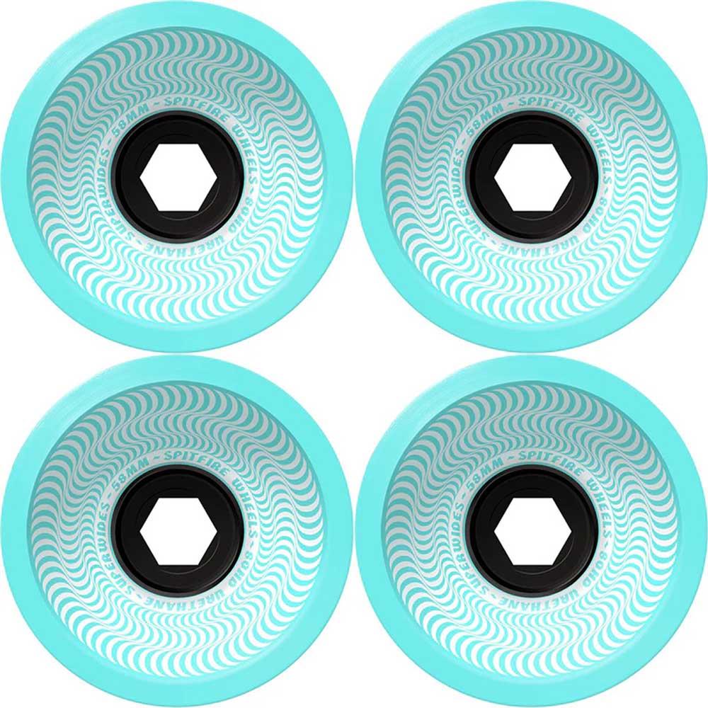Spitfire Wheels 80HD Superwide Seafoam Blue Seafoam Blue Skateboard Wheels 58mm