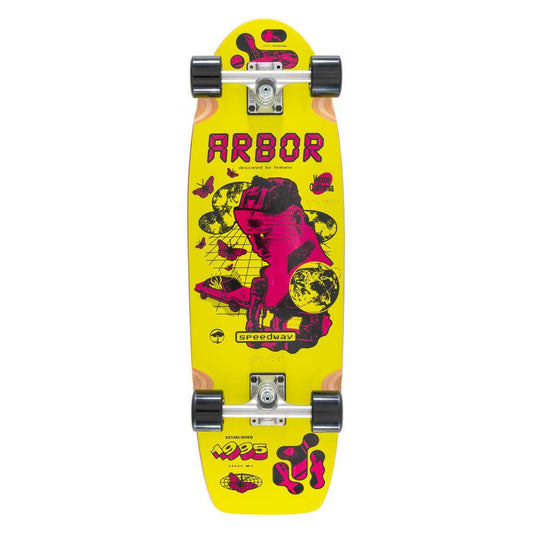 Arbor Cruiser Complete Skateboard Venice Speedway Glitch Multi 9.625"