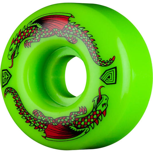 Powell Peralta Dragon Formula Skateboard Wheels 55mm x 34mm 93A Green