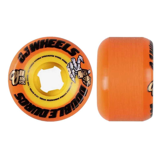 OJ Double Duro Wheels Mini Combo Skateboard Wheels 101a 95a Orange 58mm
