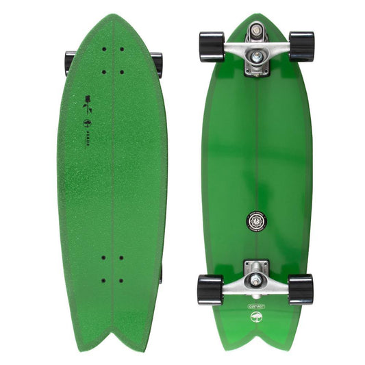 Arbor Surfskate C7 Black Rose MFG Green Complete Skateboard 30.75"