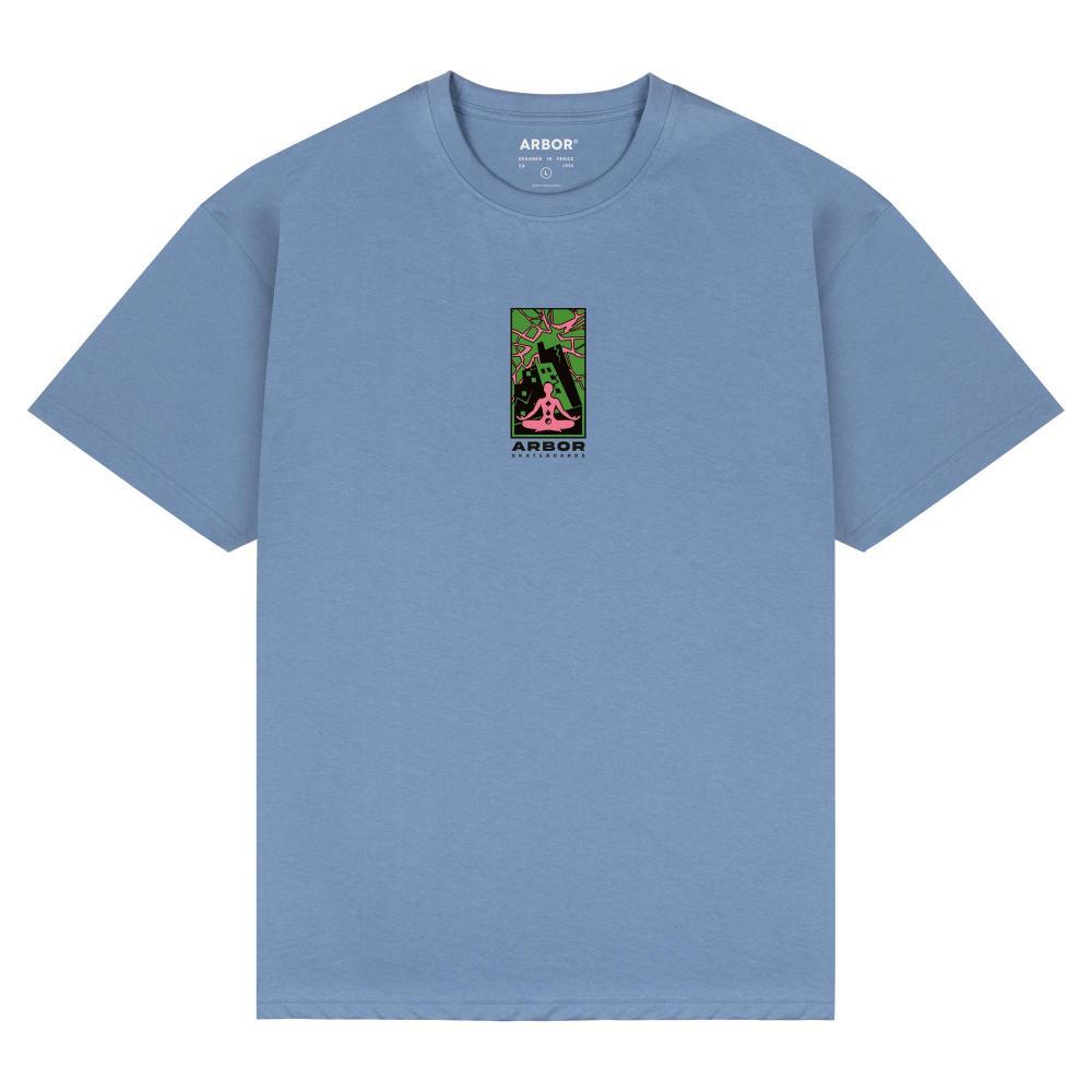 Arbor Skateboards T-Shirt Chaos T-Shirt Faded Blue