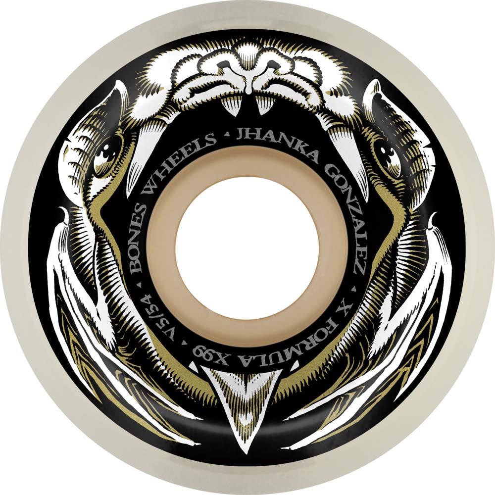 BONES X-Formula Jhanka Night Flight Sidecut Skateboard Wheels 54mm 99A