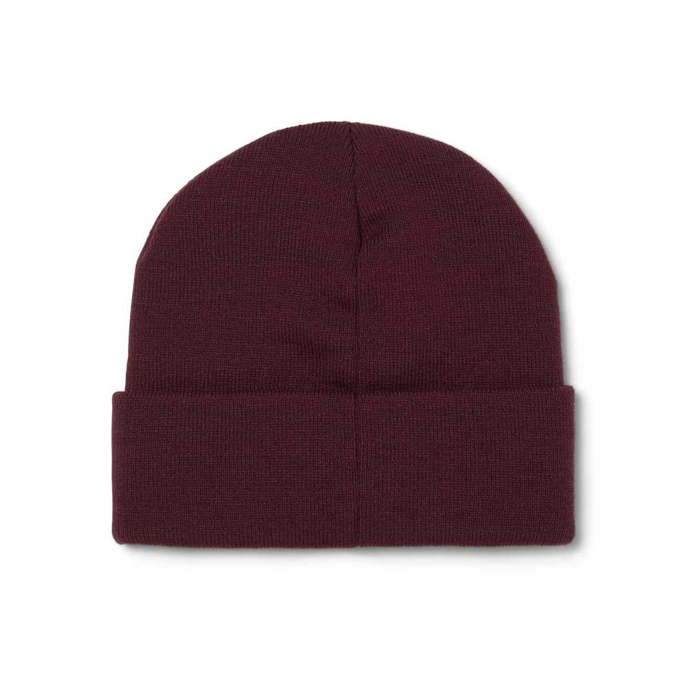 HUF All Caps Cuff Beanie Burgundy