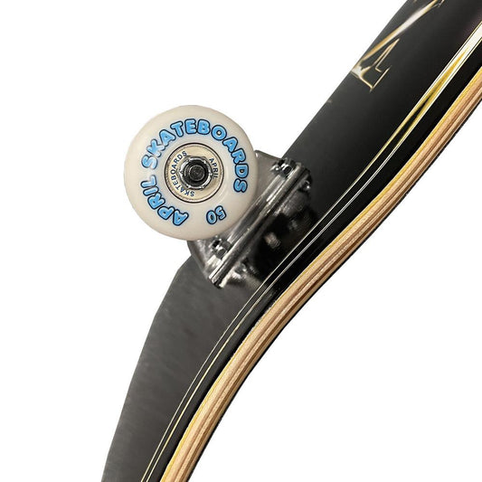 April Skateboards OG Logo Complete Gold Black 8"