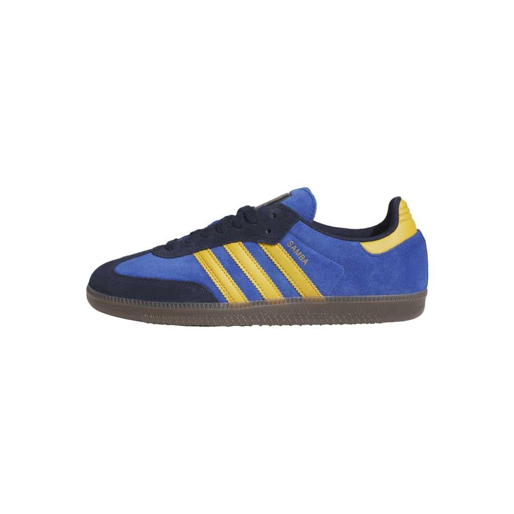 Adidas Skateboarding Samba ADV Co Navy Preloved Yellow Royal Blue Skate Shoes