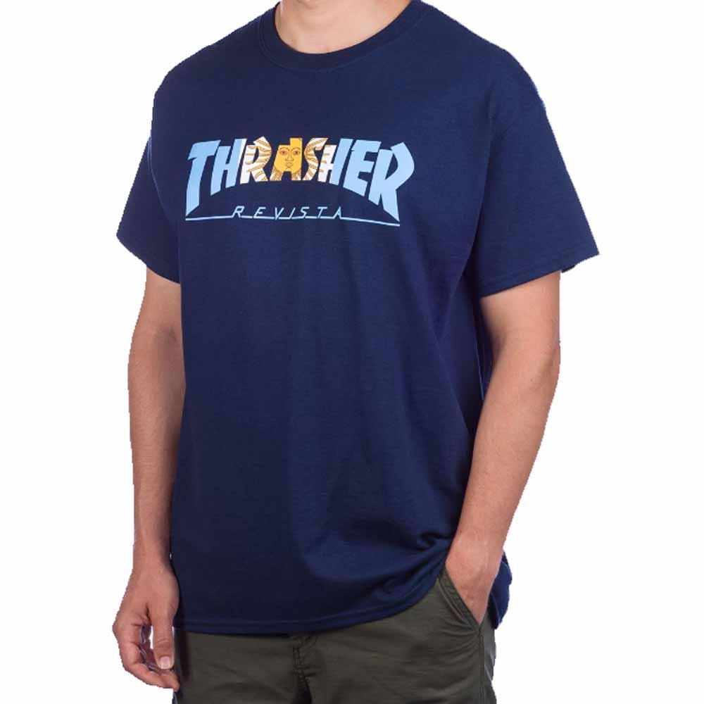Thrasher Magazine Argentina Estrella Navy T-shirt