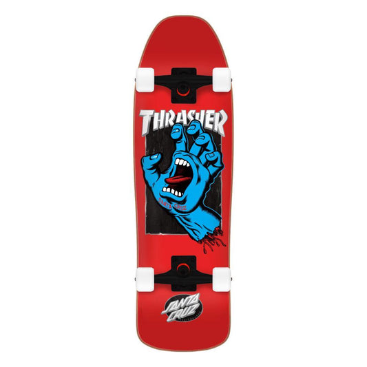 Santa Cruz x Thrasher Cruiser Thrasher Screaming Hand Red/Black 9.35"